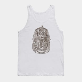 Tutankhamun mask on pointillism technique Tank Top